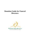 Donation Guide for Funeral Directors