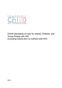 CHIVA Standards of Care for Infants, Children, and Young People