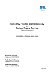 Same Day Flexible Sigmoidoscopy Barium Enema Service