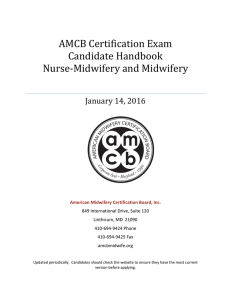 AMCB Certification Exam Candidate Handbook Nurse