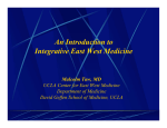 An Introduction to Integrative East West Medicine
