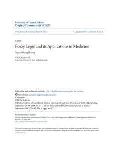 Fuzzy Logic and its Applications in Medicine