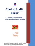 Clinical Audit Report - Ministry of Health Jamaica