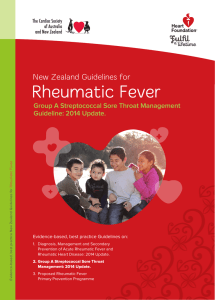 Group A Streptococcal Sore Throat Management