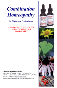 Combination Homeopathy - Mediral International