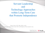 Servant Leadership and Technology Approaches within Long