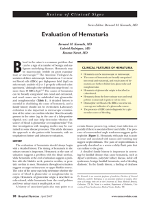 Evaluation of Hematuria - Turner White Communications