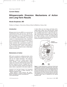 Biliopancreatic Diversion: Mechanisms of Action and Long