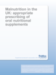 appropriate prescribing of oral nutritional supplements