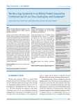 Restless Legs Syndrome in an Elderly Patient Induced by Combined