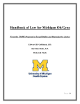 Handbook of Law for Michigan Ob/Gyns