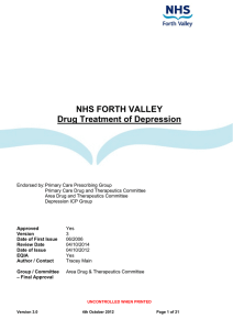 Drug Treatment of Depression