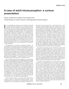 A case of adult intussusception: a curious presentation