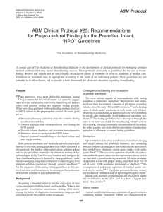 ABM Clinical Protocol #25 - The Academy of Breastfeeding Medicine