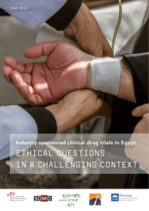 Industry-sponsored clinical drug trials in Egypt: Ethical