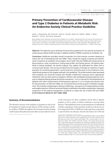 Primary Prevention of Cardiovascular Disease and Type 2 Diabetes