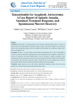Temozolomide for Anaplastic Astrocytoma: A Case Report of