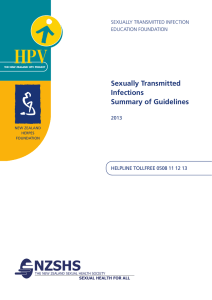 A copy of the Guideline for the Management of Genital HPV in New