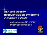 OSA and Obesity Hypoventilation Syndrome