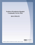 Northern Westchester Hospital Community Service Plan 2014
