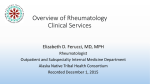 Overview of Rheumatology Clinical Services