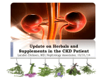 Update on Herbals and Supplements in the CKD Patient