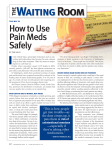 How to Use Pain Meds Safely - American Academy of Neurology