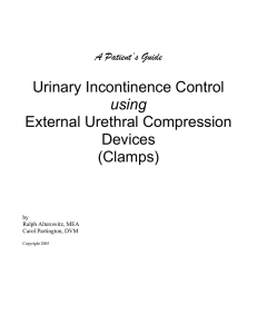 Urinary Incontinence Control using External Urethral Compression