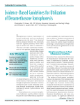 Evidence-Based Guidelines for Utilization of Dexamethasone