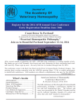 Journal Of the Academy of Veterinary Homeopathy