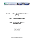 National Vision Administrators , L.L.C. ( NVA ) NVA Provider Manual
