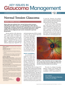 Normal Tension Glaucoma - New England College of Optometry