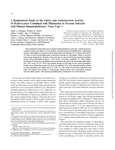 A Randomized Study of the Safety and Antiretroviral Activity of