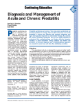 Prostatitis - Society of Urologic Nurses and Associates