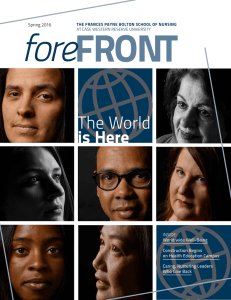 Forefront Magazine Spring 2016 - Frances Payne Bolton School of