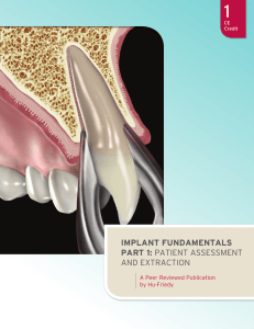 implant fundamentals part 1: patient assessment and - Hu