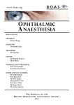 ophthalmic anaesthesia