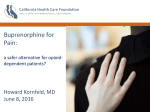 Webinar Slides — Opioid Safety Coalitions: Is Buprenorphine for