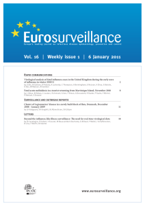 Weekly issue 1 - Eurosurveillance