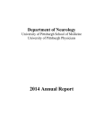 2014 Annual Report - UPMC - Neurology at the University of