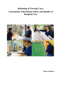Rationing of Nursing Care - edoc