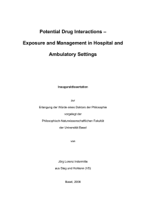 Potential Drug Interactions - edoc