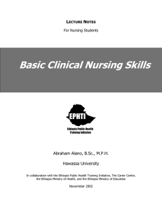 Basic Clinical Nursing Skills  L N