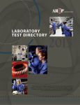 2013 LABORATORY TEST DIRECTORY