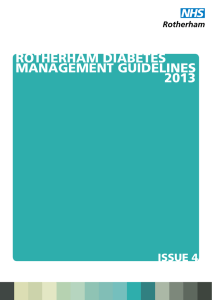 RotheRham diabetes management guidelines  2013