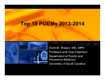 Top 10 POEMs 2013-2014