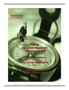 Using  Decision Support Resources