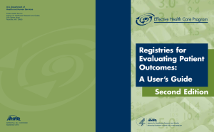 Registries for Evaluating Patient Outcomes: A User’s Guide