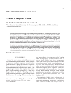 Asthma in Pregnant Women