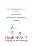 Health Policy Advisory Committee on Technology Technology Brief Update